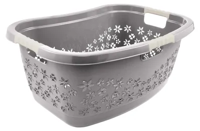 Productafbeelding van keeeper wasmand "Lasse", ergonomisch, grijs, urban grey
