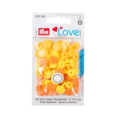 Obrázok produktu pre Prym 393004, Patentové kliešte, Plast, Polyoxymetylén (POM), Žltá, Matte, Kolo, 1,24 cm