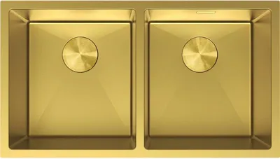 Produktbild von Mexen Binox Edelstahlspüle 2-Kammer 800 x 450 mm, gold - 6421802000-55