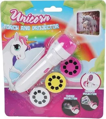 Produktbild von Einhorn-Projektor - mit Taschenlampe - ca. 11,5 cm