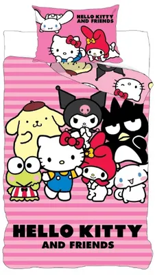 Produktbild von Hello Kitty & Friends - Wende-Bettwäsche-Set, 135x200 & 80x80