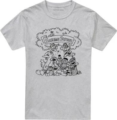 Immagine prodotto di Sesame Street - Maglietta "Simple Street" per uomo/donna Unisex TV21871 (3XL) (Sportivo Heather)