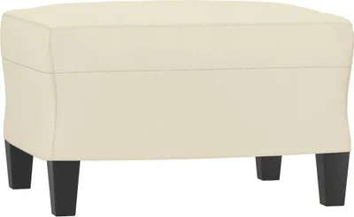 Obrázek produktu pro vidaXL Podnožka krémová 60x50x41 cm Imitace kůže