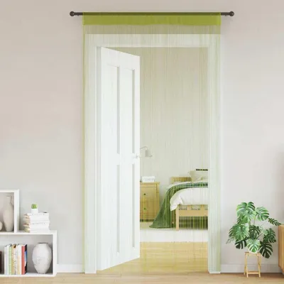Obrázek produktu pro vidaXL Provázkové závěsy 2 ks 140 x 250 cm Zelená