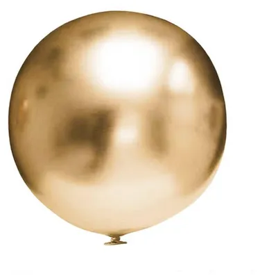 Zdjęcie produktu dla Balony lateksowe Chrome złoty, 45cm, 15 szt.