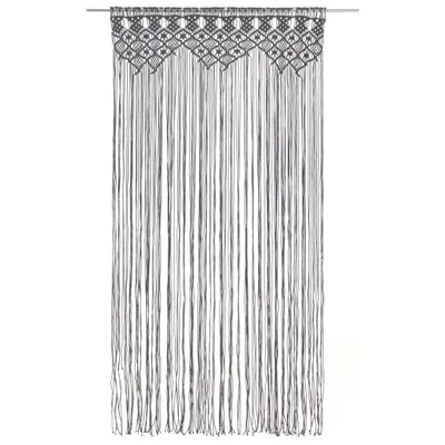 Immagine prodotto di Tenda Macramè Antracite 140x240 cm in Cotone