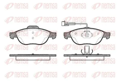 Produktbild von REMSA Bremsbeläge Satz Vorne Bremsklötze für ALFA ROMEO 156 (932) 0660.02