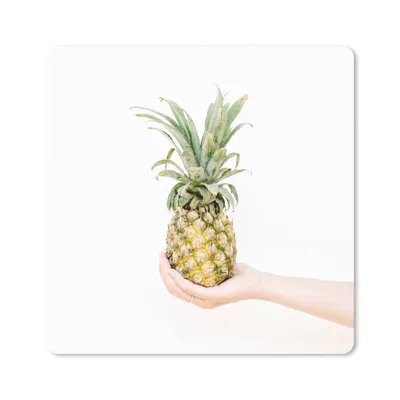 Produktbild von MuchoWow® Mauspad Mousepad Tropisch - Ananas - Gelb 30x30 cm - Mousepads - Maus Mat - Pad - Mausunterlage - Gaming