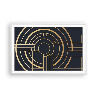 Produktbild von Gerahmtes Poster - Weißer Rahmen - Abstraktion Stück Modern - 91,5x61 cm - Wand Bild - Wanddeko - Wandbilder - Kunstposter - Wandposter - Bilderrahmen - Bilder - Kunstdruck - P2WAA91x61-4640