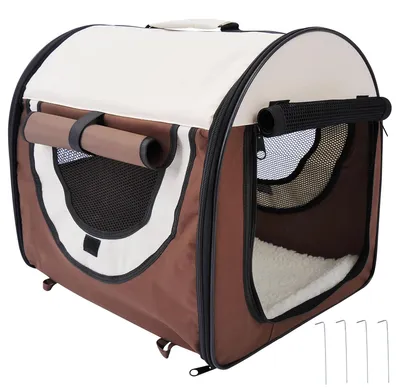 Produktbild von PawHut Hundebox faltbare Hundetransportbox Haustierrucksack 46 x 36 x 41 cm