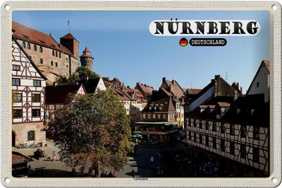 Produktbild von Blechschild Städte Nürnberg Gostenhof Altstadt 30x20cm