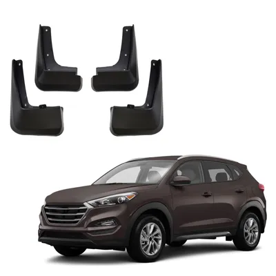 Image de Bavettes Garde-Boue Jeu De 4 Pcs Pour Hyundai Tucson 2015-2018 4pcs, Lavable, Facile é Assembler, Durable, 2 Avant + 2 Arriére