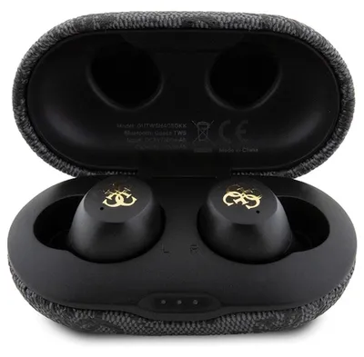 Imagen del producto de Auriculares Bluetooth TWS GUESS 4G Metal ZE con estación de carga ENC - s