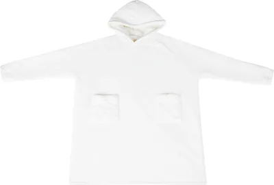 Obrázok produktu pre vidaXL Blanket Hoodie White M Fleece and Flannel
