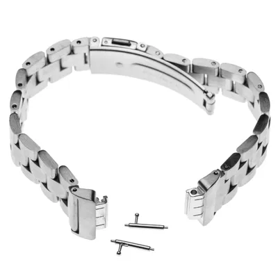 Produktbild von vhbw Ersatz Armband kompatibel mit Fitbit Inspire HR, Inspire Fitnessuhr, Smartwatch - 18 cm Edelstahl silber