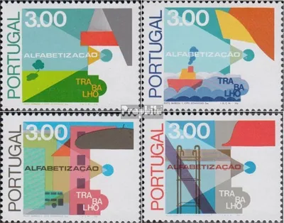 Produktbild von Briefmarken Portugal 1976 Mi 1322x-1325x (kompl.Ausg.) postfrisch Kampf gegen Analphabetentum