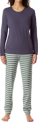 Produktbild von Schiesser Damen Schlafanzug lang 36 indigo Stück