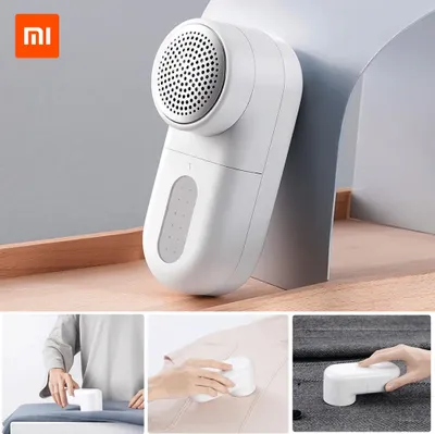 Obrázok produktu pre Xiaomi Mijia Odstraňovač žmolkov USB nabíjanie 90 minút Výdrž 0,35 mm čepeľ Malá kefa Ochranca tkaniny Tichý rezač