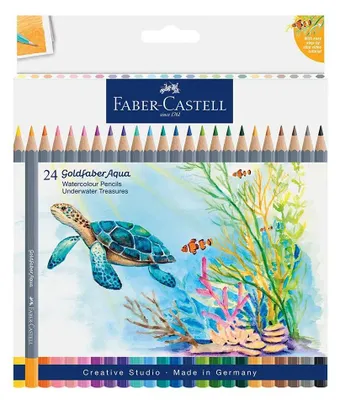 Productafbeelding van Faber-Castell Aquastiften Gofa, 24 stuks, in kartonnen etui