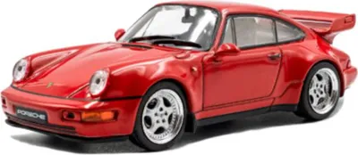 Image de Solido Modèle réduit de voiture échelle 1:43 Porsche 964 RS 3.8 1994 rouge S4316901