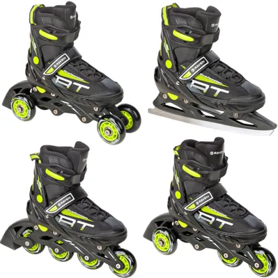 Produktbild von 4in1 Raven Inline Skates Profession Black/Lime 38-42 verstellbar