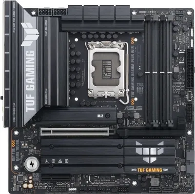 Image de Carte mère ASUS TUF GAMING B860M-PLUS WIFI, Intel B860 LGA 1851, Micro ATX, DDR5, Wi-Fi 7