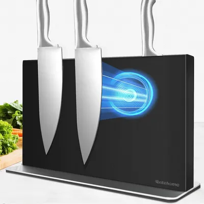 Immagine prodotto di Tagliere magnetico nero, 40 cm, acciaio inossidabile 304, con superficie utilizzabile su entrambi i lati