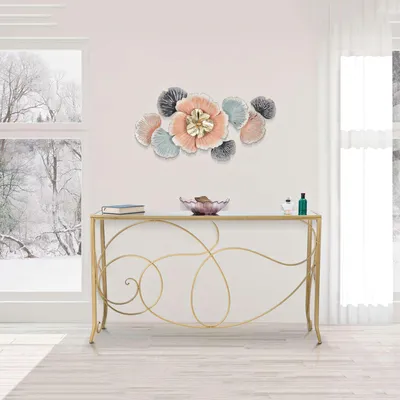 Produktbild von Dilija - Konsole, 140x40x80h cm Gold, ein Regal