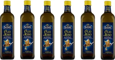 Produktbild von 6x Scotti Olio di riso 750ml öl Reisöl für Gewürze flasche zartes Öl