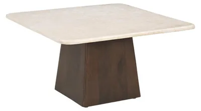 Produktbild von Couchtisch Bottecino aus Mangoholz 75cm - Beige/Braun