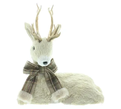 Produktbild von Deko-Hirsch Goldgeweih, 25 x 13 x 27 cm
