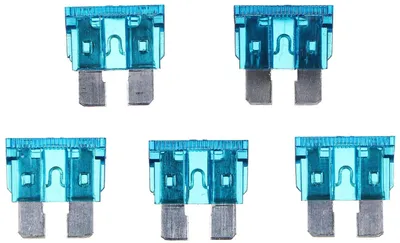 Flachsicherungen 15A, 100 Stück, Standard 19 mm, rot