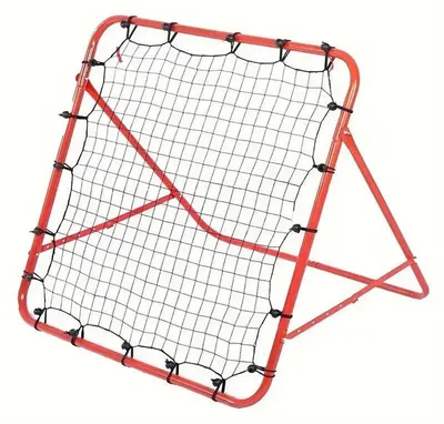 Immagine prodotto di Rete da calcio con rimbalzo - Porta da allenamento - Angolo regolabile - Telaio pieghevole in acciaio - Allenamento di tiri e passaggi per bambini e adulti