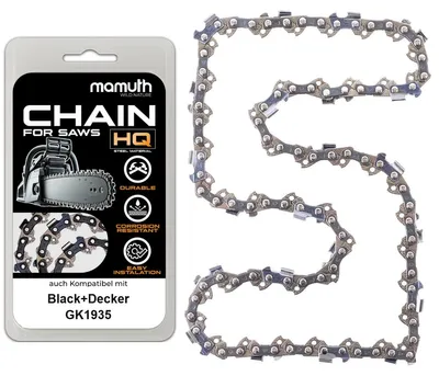 Produktbild von Sägekette 35cm 1,3mm 3/8" 53TG für Black+Decker GK1935