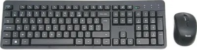 Produktbild von Trust Ymo II Tastatur und Maus Set Computer Zubehör Schnurlos Leise AZERTY Französisch