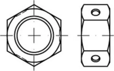 Produktbild von Reyher Biloc-Muttern 84032 A 2-70 M 12 840329270120000 (250 Stück)