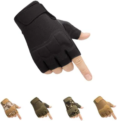 Obrázok produktu pre Taktické Rukavice Polovičný Prst, Ľahké, Priedušné, Pre Outdoor Aktivity, Cyklistiku