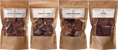 Produktbild von Zeremonieller Kakao - Set 4x100g - PREMIUM - Natürlicher Kakao 100% - Rohkakao - Keto Trinkschokolade - Spirituell Kakao - Kakaobohnen