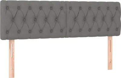 Produktbild von Kopfteile Dunkelgrau 144x7x78/88 cm Stoff