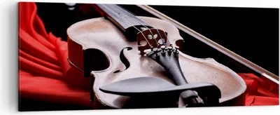 Produktbild von Bild auf Leinwand - Leinwandbild - Violine Harmonie Instrument Musik - 140x50cm - Wand Bild - Wanddeko - Leinwanddruck - Bilder - Kunstdruck - Leinwand bilder - Wandkunst - AB140x50-2183