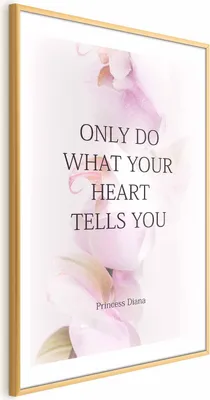 Produktbild von Posterpapier Poster - Do What Your Heart Tells 60x90 cm Text m-A-0851-ao-a