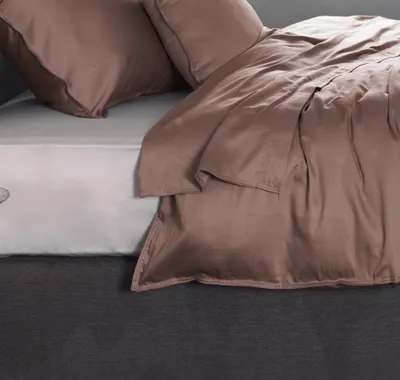 Productafbeelding van Satijn dekbedovertrek 160x290, kleur Canyon Rose