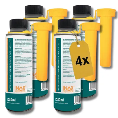 Produktbild von INOX® Dieselpartikelfilter Reiniger Additiv (DPF) 4x 250ml - Rußfilter System