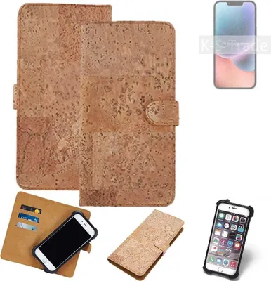 Produktbild von K-S-Trade Hülle kompatibel mit Apple iPhone 14 Kork Handyhülle Cover Schutzhülle TPU Case Bumper in Hellbraun, (1x)