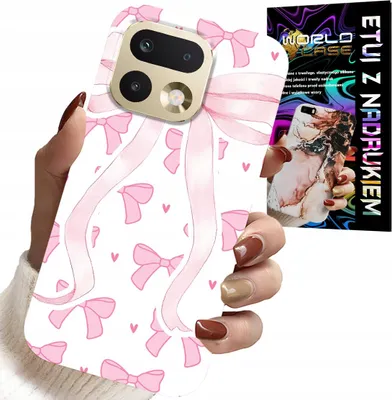 Obrázek produktu pro Etui Do Realme 16 Pro+ 5G - Różowe Wstazki Wstązka Modne Wzory Case