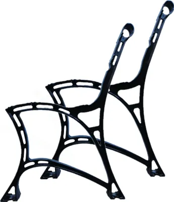 Produktbild von Aluminiumbeine für Bänke set 2stk. 50x74 pulverbeschichtet Bankkufen Bankgestell Gartenmöbel Gartenbank Beine