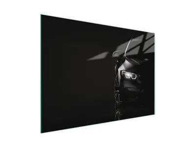 Produktbild von Schneidebrett Herdabdeckplatte Multiglasschneidplatte 30x22 cm Auto Schwarz