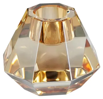 Produktbild von Kaheku Kerzenhalter Miano Kristall amber 7x7x6h 787018161