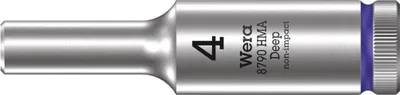 A close-up studio shot of a single socket bit.