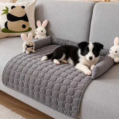 Productafbeelding van Dierenbed Sofa 75 x 75 cm voor Huisdieren met Wasbare Bekleding